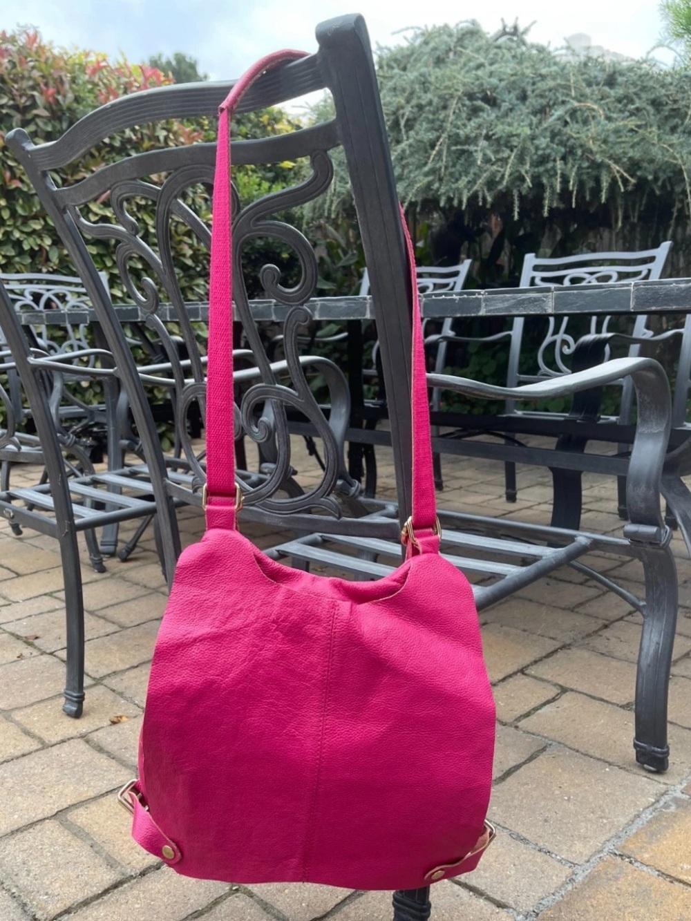 Mulberry Fuchsia Leather Shoulder Bag